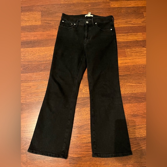 Madewell Denim - Madewell Cali Demi Boot Jeans in Black Wash Size 29